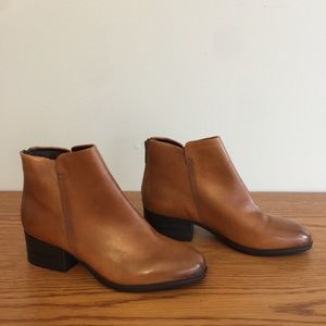 Brown Leather Clarks Ankle Boots